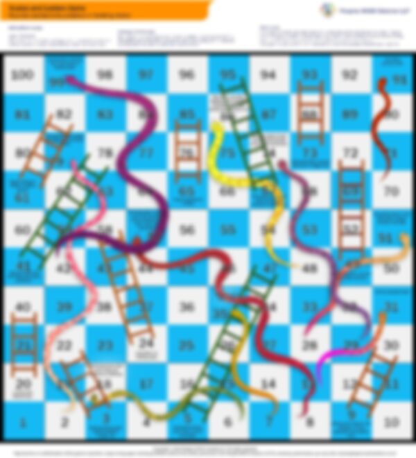 Snake & Ladder Game with Flipbook & Dice on Fluoride & Bacteriological Contamination of Drinking Water (English Version)